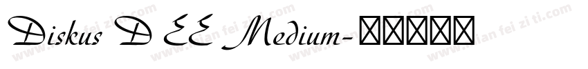Diskus D EE Medium字体转换